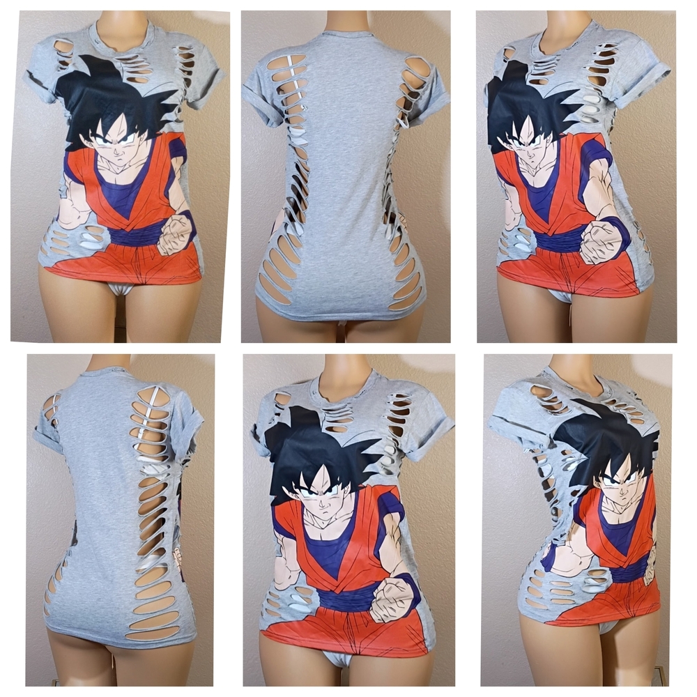Dragonball Z Custom Distressed T-Shirt